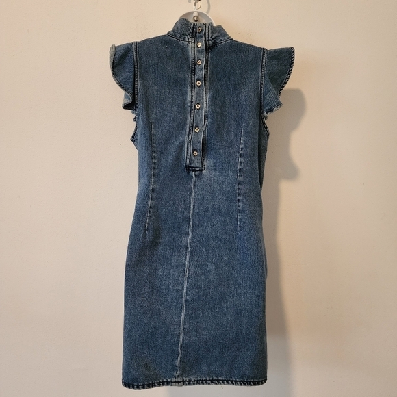 MCGUIRE Denim Sorbonne Mini Dress in Josephine Size Medium - Picture 10 of 16